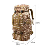 80L Sport Travel Bag 600D Oxford Multifunctional Backpack Large Capacity Waterproof  Tactical Backpack for Outdoor Military