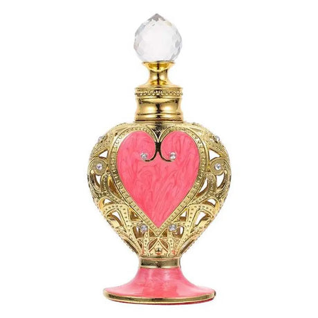 1Pc Middle Eastern Perfume Bottle Vintage Aromatherapy Fragrance Bottle Essential Oil Bottle Gold Plating Perfume Bottle