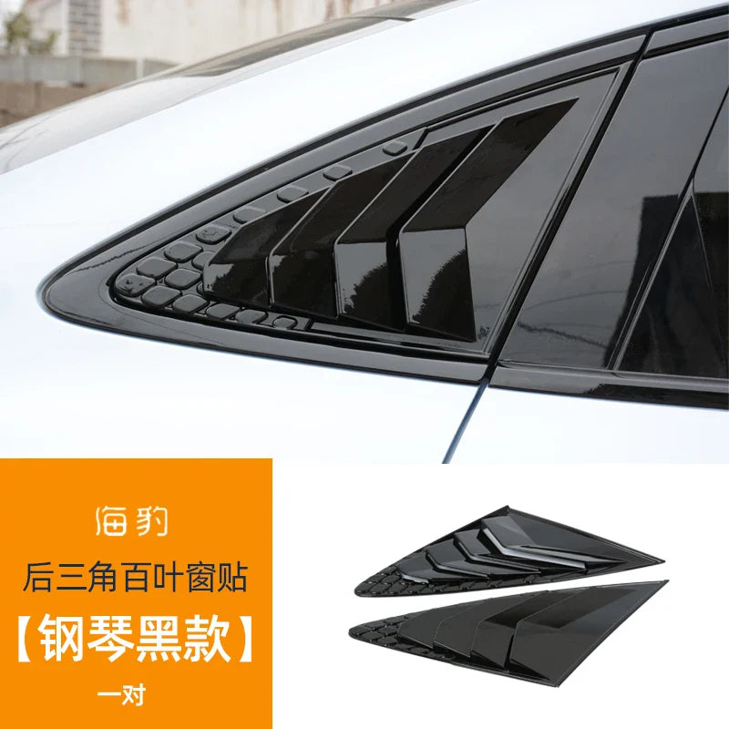 For BYD Seal Leaf panel louver rearview mirror emblem decorative frame Car appearance modification accessories