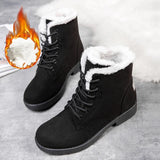 Snow Women Boots Flat Boots For Women Platform Ladies Shoes Plush Keep Warm Boots Ladies Fur New Winter Shoes Women Botas Mujer