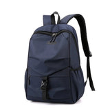 Male Backpacks College Student School Backpack Men Light Weight Travel Back Pack Bag Business Office Black