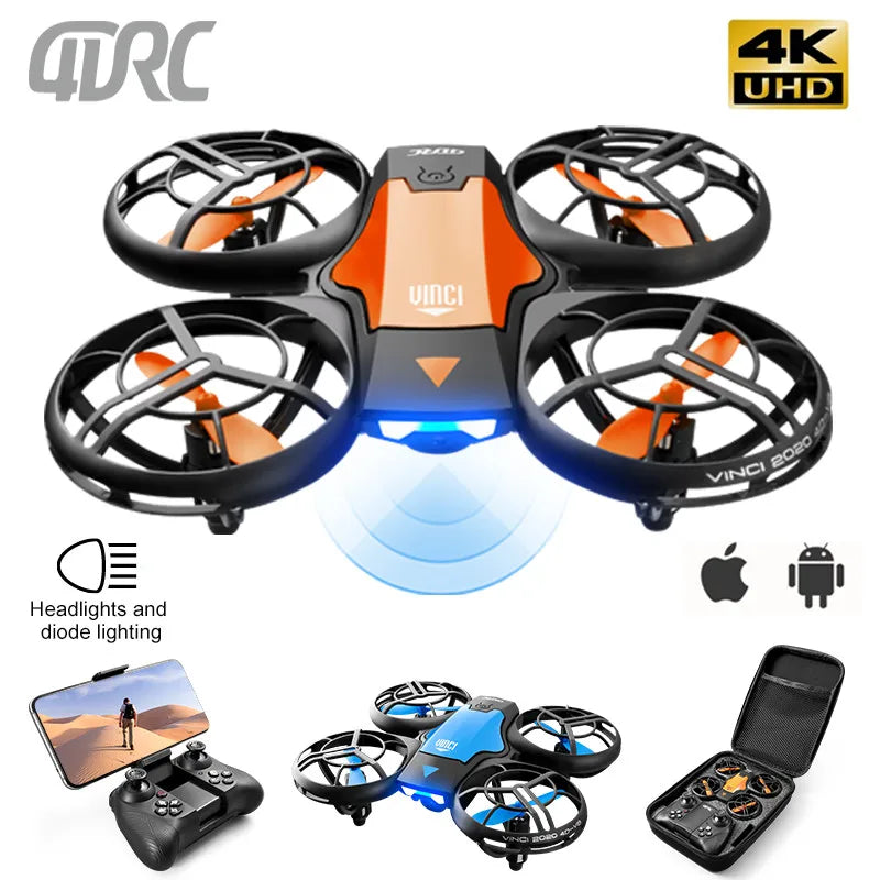 4DRC V8 Mini Drone 4k profession HD Wide Angle Camera 1080P WiFi fpv Dron Camera Height Keep Drones Camera RC Quadcopter Toys