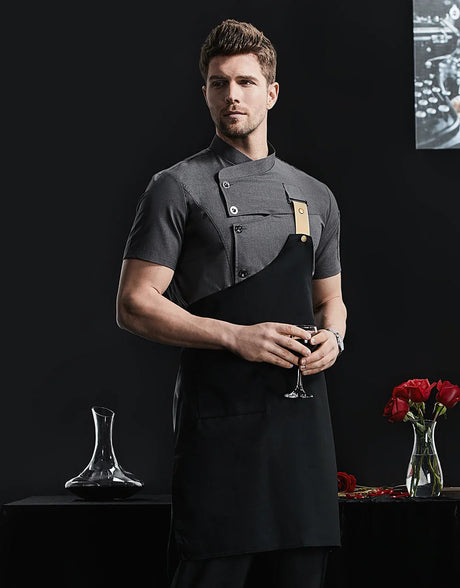 2023 New Chef Clothes Uniform Restaurant Kitchen Cooking Chef Coat Waiter Work Jackets Professional Uniform Overalls Outfit