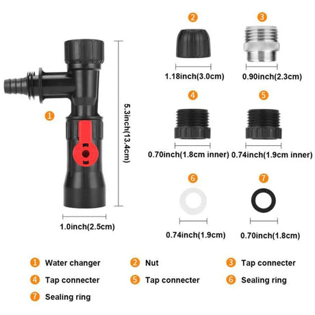 Bucket-Free Aquarium Water Change Device Connecting Faucet Type Aquarium Siphon Gravel Cleaner Equipment Sand Washer Accessories