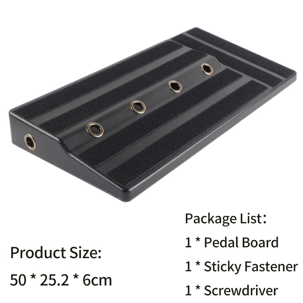 Guitar Pedal Board Rockhouse Guitar Effects Pedal Board Sturdy PE Plastic Guitar Pedalboard Case Guitar Pedal Guitar Accessories