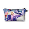 Cartoon Teeth and Tooth Fairy Print Cosmetic Case Women Makeup Organizer Dental Hygienist Girls Storage Bags Ladies Make Up Bag