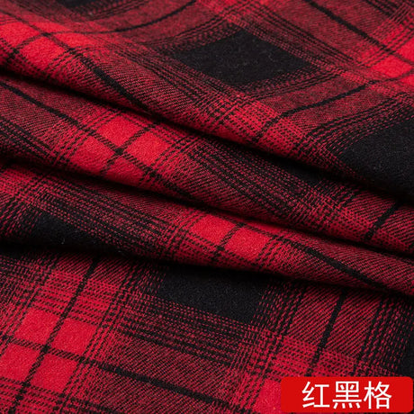 Yarn Dyed Soft Thickening Grinding Wool Plaid Fabric JK Clothing Shirt Skirt Jacket Pants Check Cloth DIY Apparel Sewing Fabrics