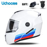 DOT Certification Uchoose Motorcycle Helmet Double Lens Cross Section Helmet Safety Modular Flip Helm Unisex Helmet With Visor