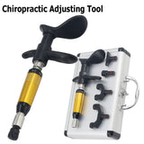 Manual Chiropractic Adjusting Massage Tool Cervical Relax Instrument 4 Heads Correction Gun Effective Joint Pain Relief Massager