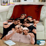 Korea Singer 3D Kpop Stray Kids Blanket,Soft Throw Blanket for Home Bedroom Bed Sofa Picnic Travel Office Rest Cover Blanket Kid