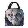 He Wants You For A Best Friend Chucky Lunch Bags Horror Portable Insulated Cooler Child's Play Thermal Picnic Work Lunch Box