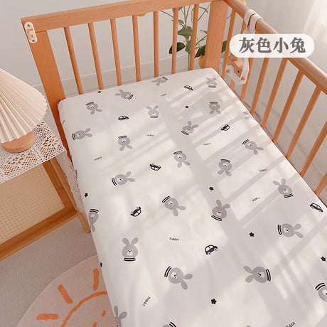 Baby Cot Fitted Bed Sheet For Newborn Cotton Crib Bed Sheet For Children Mattress Cover Protector 120x70cm Allow Custom Make