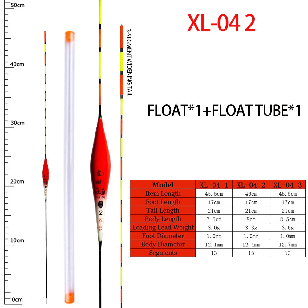 1PC Fish Float +1 Float Seat Stable River Lake Buoy High Sensitive Anti-wind Crucian Carp Grass Carp Vertical Float Tackle Tools