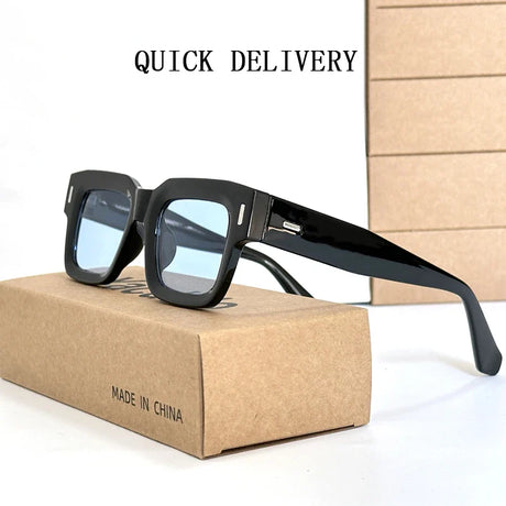 2024 New Square Sunglasses For Men Vintage Fashion Glasses Luxury Retro Sunglasses Women Trendy Gafas De Sol Hombre Sonnenbrille