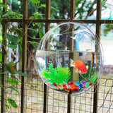 Pinsjar Acrylic Fish Bowl Wall Hanging Aquarium Tank Aquatic Pet Supplies Pet Products Wall Mount Fish Tank for Betta fish