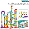 Creativity Marble Run Race Catapult Track Maze Building Blocks 93/113/142pcs Slide Beads Educational Toy Kids Gift Race Ball Toy