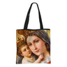 Our Lady of Guadalupe Virgin Mary Print Handbag Women Catholic Churches Canvas Shopping Bags Casual High-capacity Tote Bag Gift