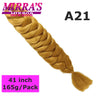 Mirra's Mirror 5 Packs Long Braiding Hair 82 Inch Jumbo Braid Hair Extensions Pure White Yellow Red Blue Synthetic Hair For Bulk