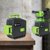 Pracmanu 12 Lines 3D Laser Level Self-Leveling Horizontal And Vertical Cross Line Super Powerful Green Beam