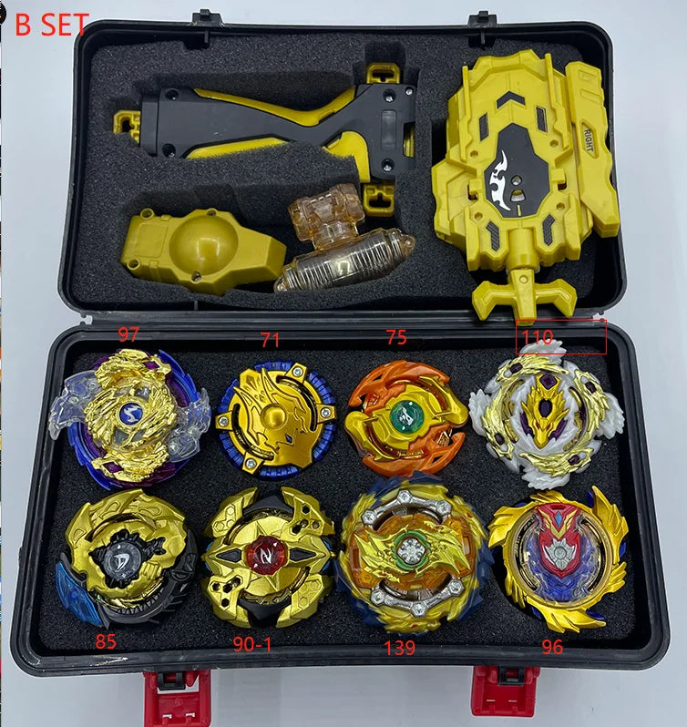 Spinning top Burst Arena Toys set gold Beylade Burst With Launcher And Storage Box Bayblade Bable Drain Fafnir Phoenix