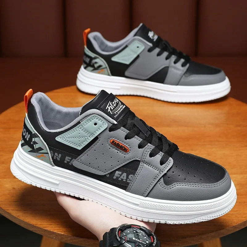 Men's Sport Shoes Summer All-match Soft Sole Leather Casual Shoes Youth Student Board Shoe Comforts Platform Traini Shoe Jogging