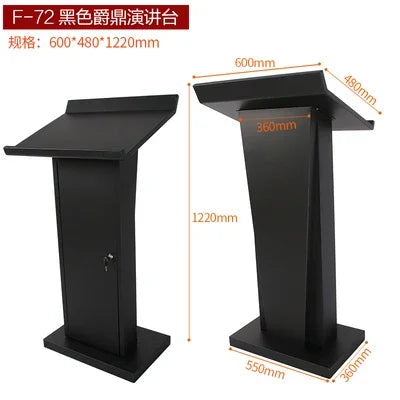 Simple Modern Class Furniture Church Lectern Speech Table Reception Desks Solid Wood Front Desk Cashier Desk Hotel Podium Tables