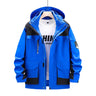 Plus Size 8xl Outdoor Waterproof Men's Two-pieces Sets 3 In 1 Thick Warm Coats Camping Windbreaker Winter Parka Hiking Jackets