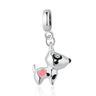 BISAER Alloy Dangle Beads Cup Bulldog Boy Girl Pendants Penguin Letter Charms Beads Fit Women Original Bracelets DIY Jewelry