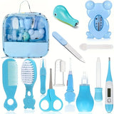 Baby Care Kit 13Pcs Baby Hygiene Kit Items Newborn Nail Hair Health Care Thermometer Grooming Brush Clipper Scissor Toiletries