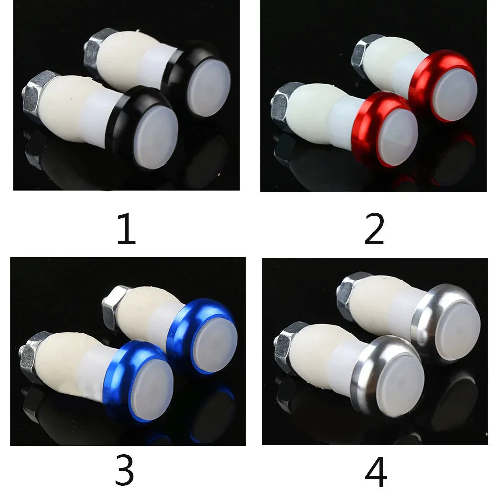 1 Pair Safety Cycling Bike Turn Signal Handle Bar End Plug LED Red Light Lamp Magnetic Handle Light  XR-Hot