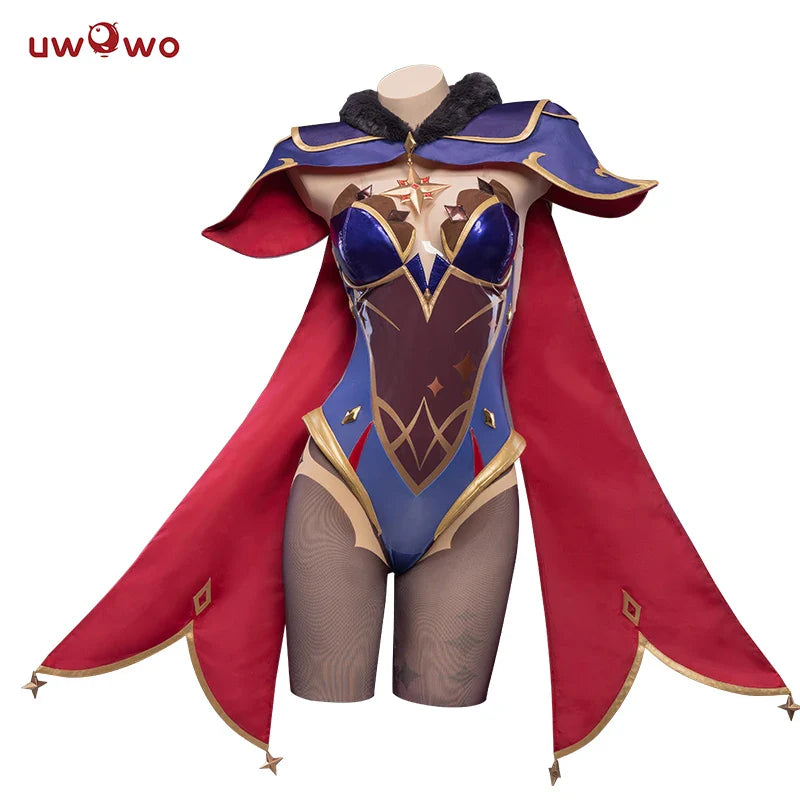 In Stock UWOWO Game Genshin Impact Mona Megistus Astral Reflection Cosplay Costume Enigmatic Astrologer Halloween Costume