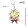 Anime TV Dragon Z Super Saiyan Acrylic Pendant Keychains Balls Son Goku Vegeta IV Beerus Trunks Buu Piccolo Keychain Gifts