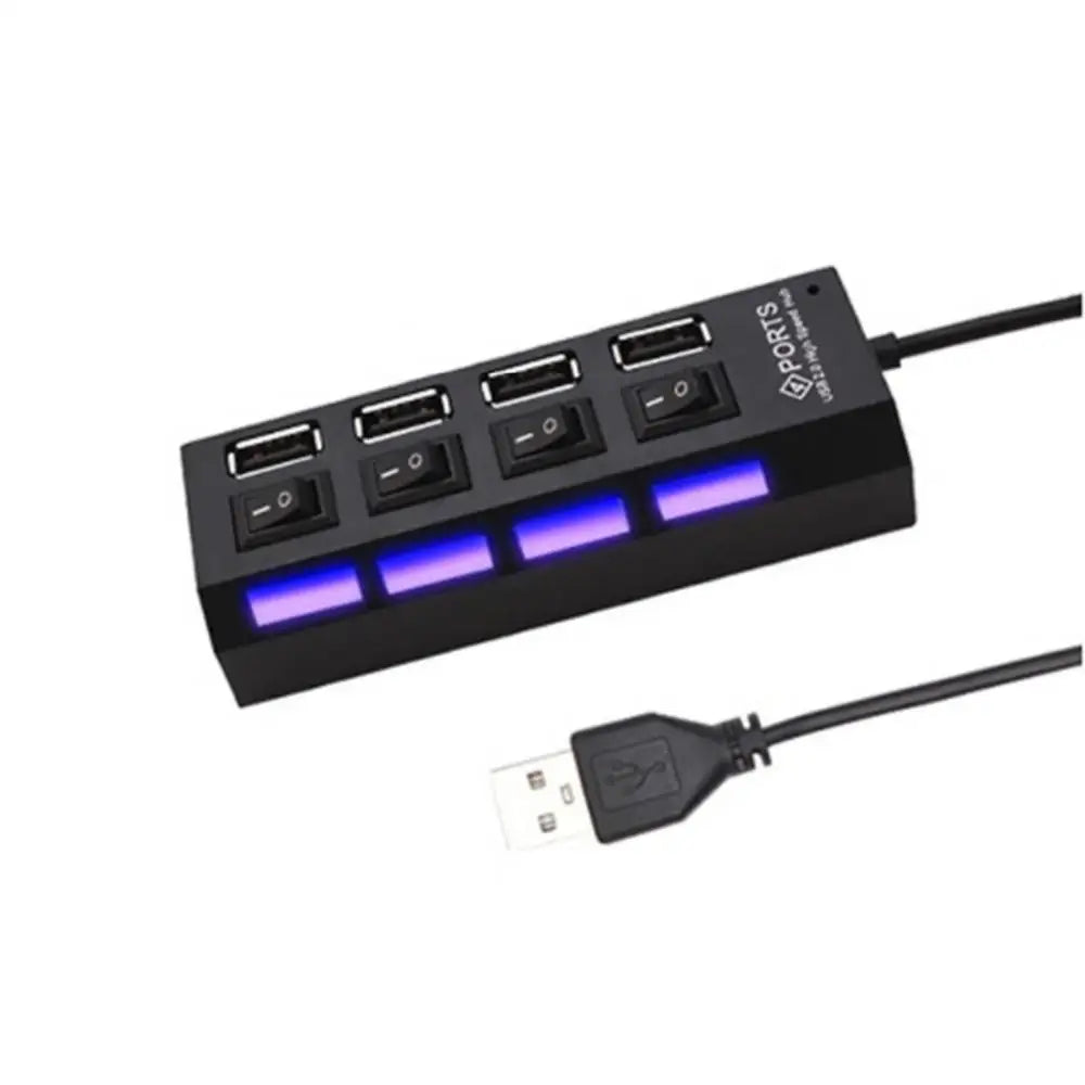 1~8PCS USB Hub USB 2.0 Hub Multi USB Splitter 3 Hab Use Power Adapter Multiple Expander 2.0 Hub With Switch For Laptop