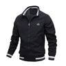 2024 New Embroidery CARTELO Men's Business Fashion Jacket Stand Collar Casual Zipper Jacket Outdoor Sports Coat Windbreaker