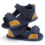 2023Brand NEW 0-18Months Kids Newborn Baby Boys Fashion Summer Soft Crib Shoes First Walker Anti Slip Sandals Shoes Soft Sole