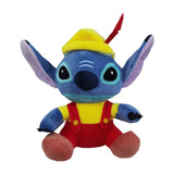 20cm Disney Anime Stitch Plush Stuffed Kawaii Toys TV Same Paragraph Role Pendant Doll Kids Birthday Gifts Couple Models