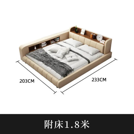 Parent child bed, second  family,  leather , master