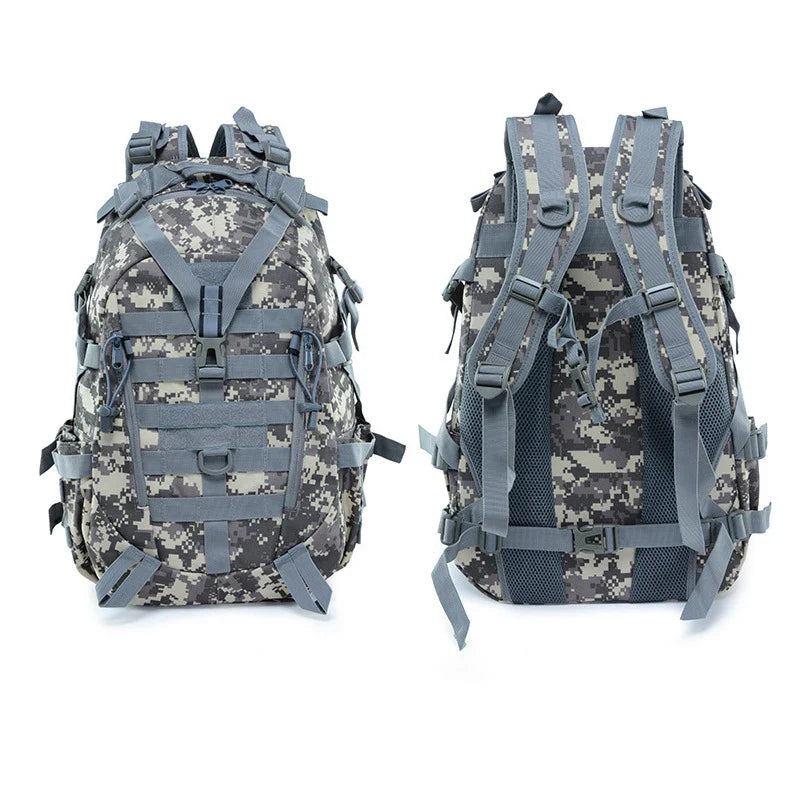 Men's backpack large capacity hiking camping canvas travel backpack men's camouflage sports outdoor tactical backpack