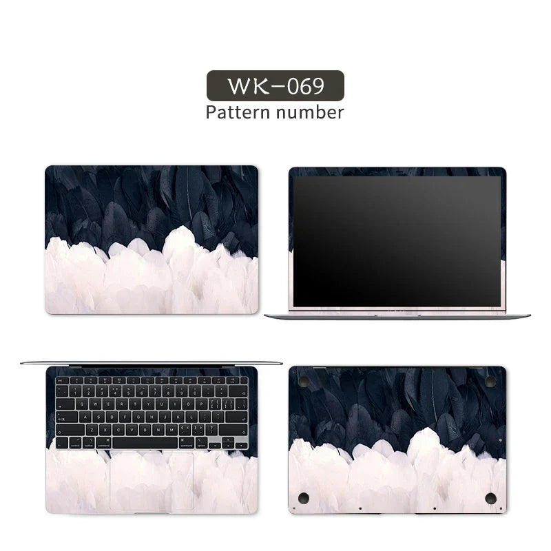 DIY Marble Cover Laptop Skin Sticker Vinyl 13.3"14"15.6"17.3"  Stickers for Macbook pro/Lenovo/Msi/Hp/Acer Skins Decorate Decal