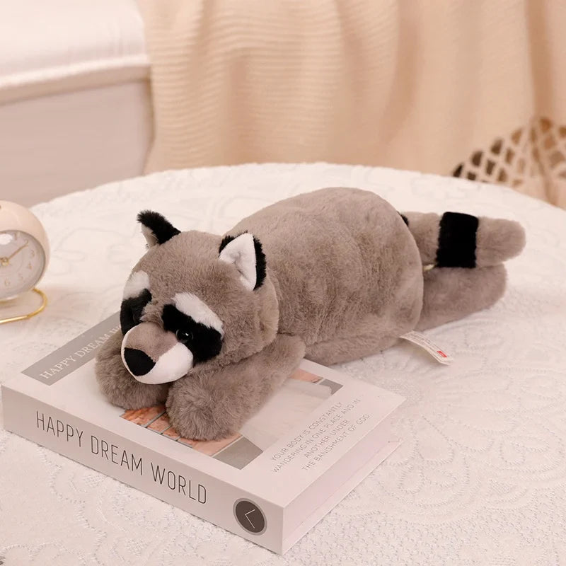 Cute Raccoon Crocodile Sloth Fox Animals Soft Plush Toys Sleeping Pillow Cartoon Stuffed Cushion