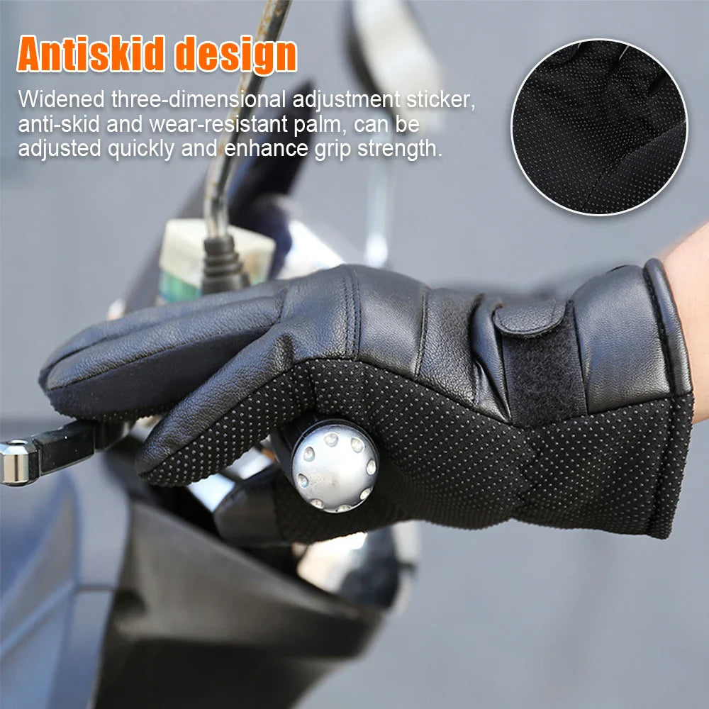 Moto Gloves Motorcycle Electric Heated Gloves Windproof Cycling Skiing Warm Heating Glove USB Powered Touch Screen Heating Glove