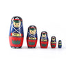 5PCS Matryoshka Dolls Nesting Dolls Cute Wood Russian Montessori Nesting Doll DIY Paint Skill Training Children Christmas Gift