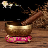 Tibetan Singing Bowl Buddhist Meditation Massage Yoga Chakra Nepal Singing Bowls Sound Healing Instruments with Accessories Gift