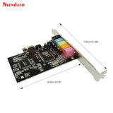 PCI-E PCI Express 5.1 Channel 3D Audio 6 Channels Digital Sound Card 5.1 Solid Capacitors CMI8738 Chipset Expansion Card