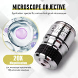 185 Microscope Objective 20X Achromatic Objective Biological Microscope Parts Accessories