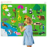 Felt Board Stories Set Montessori Ocean Farm Insect  Animal Family Interactive Preschool Early Learning Toddlers Toys for Child