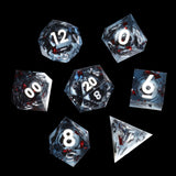 Mini Planet New Design Liquid Core Dice Set DND Handmade Polyhedral Resin Dice with Sharp Edges RPG Dice D&D Board Games