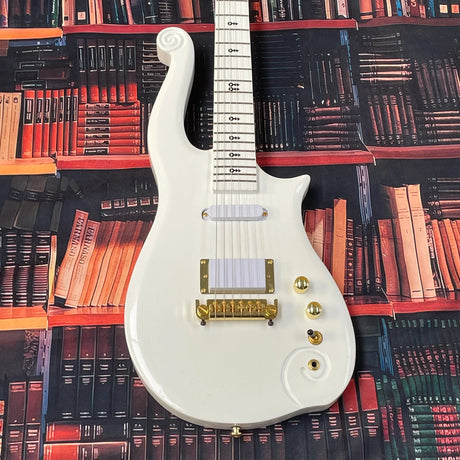 Free shipping, Prince white 6-string electric guitar, high gloss, order immediately, classic guitars，guitarra