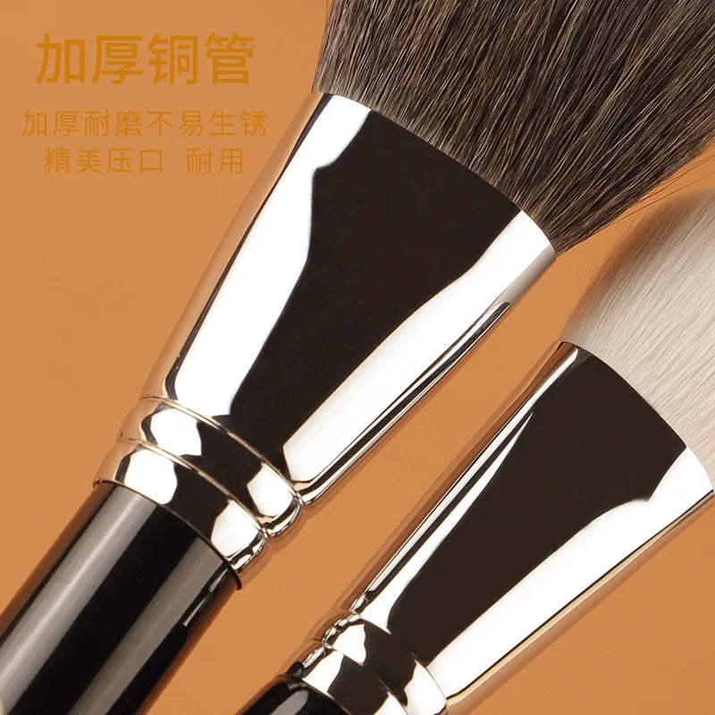 9pcs/set Chichodo Makeup Brushes set Powder Blush Make up Brush Crease Eyebrow Eyeshadow Lip cosmetic tool kit animal hair