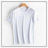 SuyaDream Mens Solid Tee Cotton Silk Blend Plain O neck Short Sleeved Cozy T Shirts 2022 Summer Simple Chic Top White Black